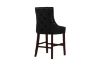 Picture of FRANKLIN Velvet Counter Chair Solid Rubber Wood Legs (Black) - 2 Chairs in 1 Carton