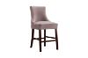 Picture of FRANKLIN Velvet Counter Chair Solid Rubber Wood Legs (Pink) - Single