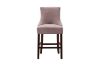 Picture of FRANKLIN Velvet Counter Chair Solid Rubber Wood Legs (Pink)