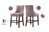 Picture of FRANKLIN Velvet Counter Chair Solid Rubber Wood Legs (Pink) - 2 Chairs in 1 Carton