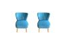 Picture of EVELYN Velvet Accent Chair (Teal)