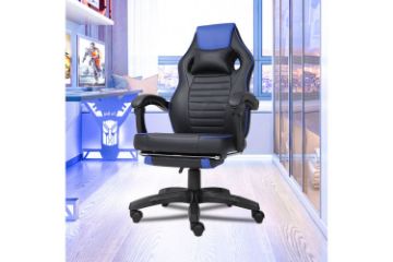 Picture of ZELDA Gaming Chair with Footrest (Blue)