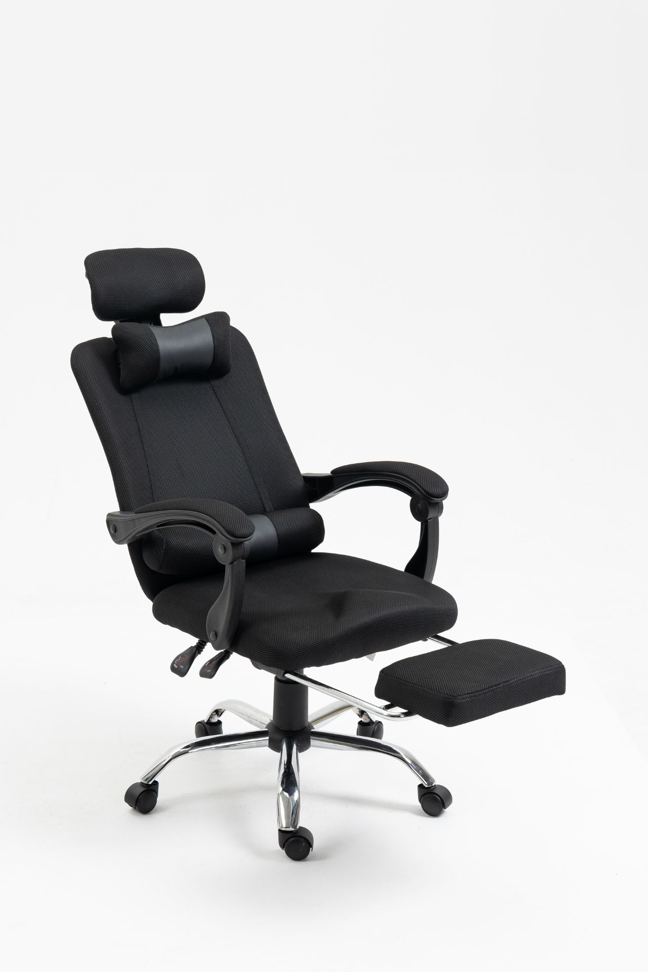 WILSON Office Chair with Footrest (Black)