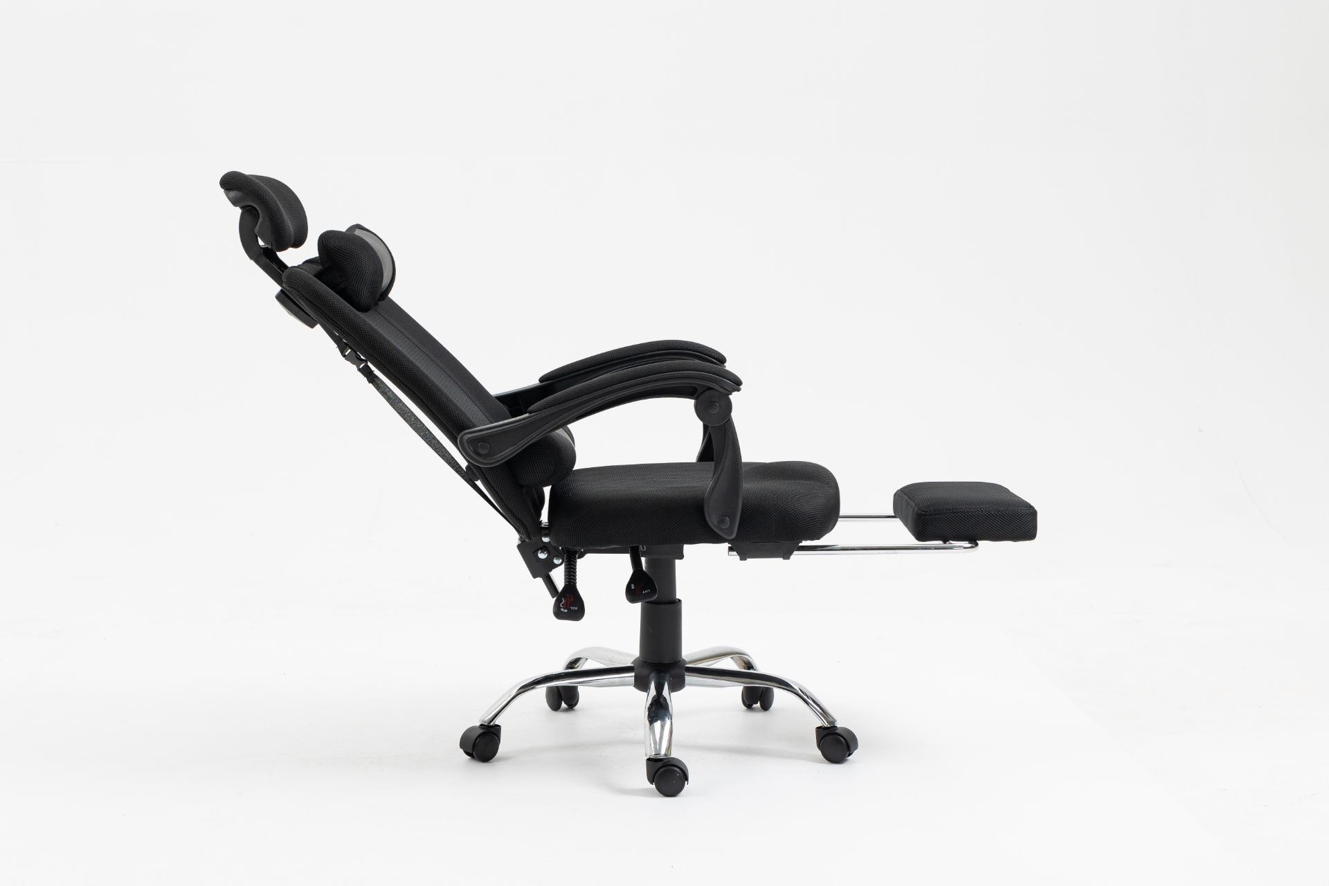 WILSON Office Chair with Footrest (Black)