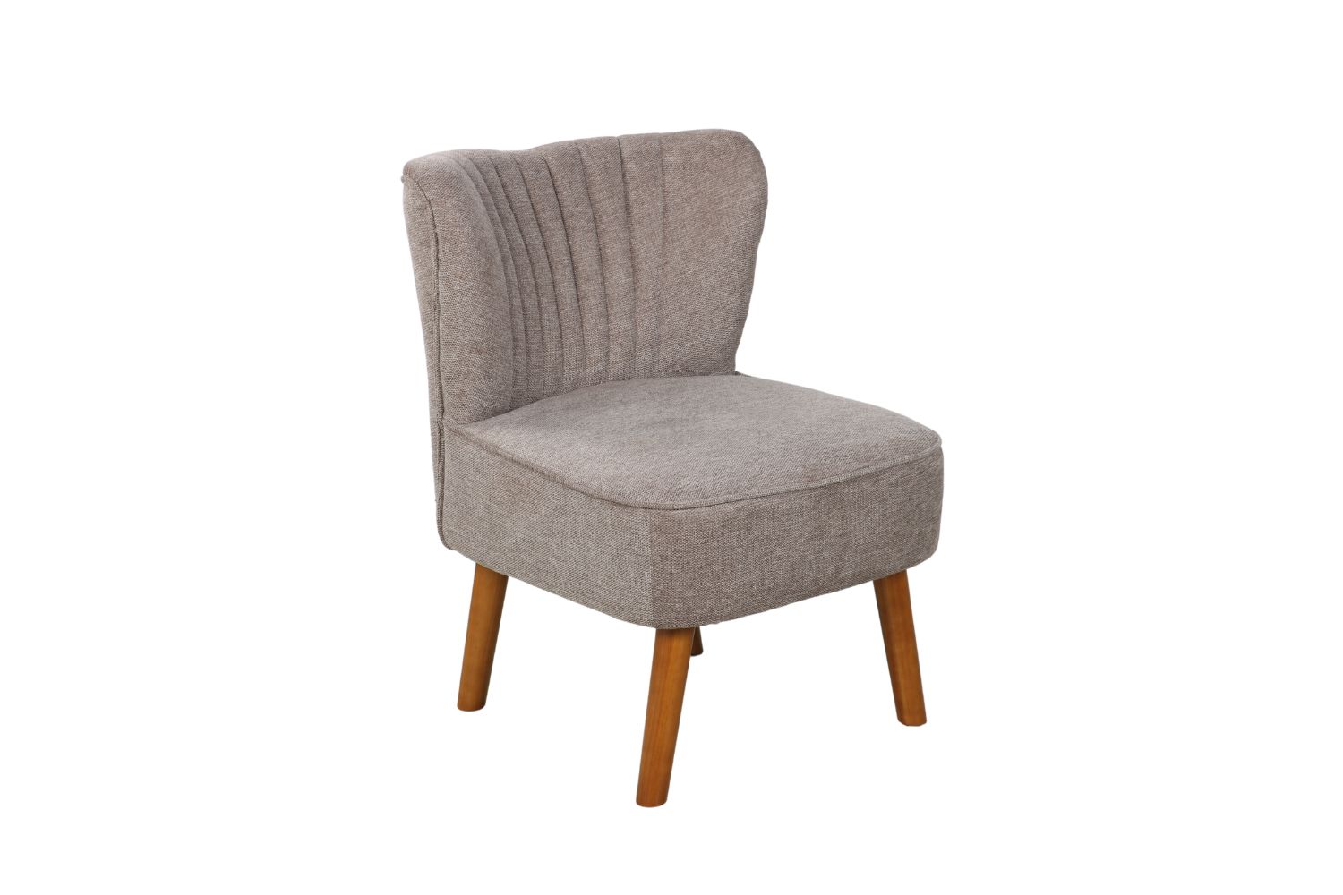 MARVEL Rubberwood Legs Accent Chair (Taupe)
