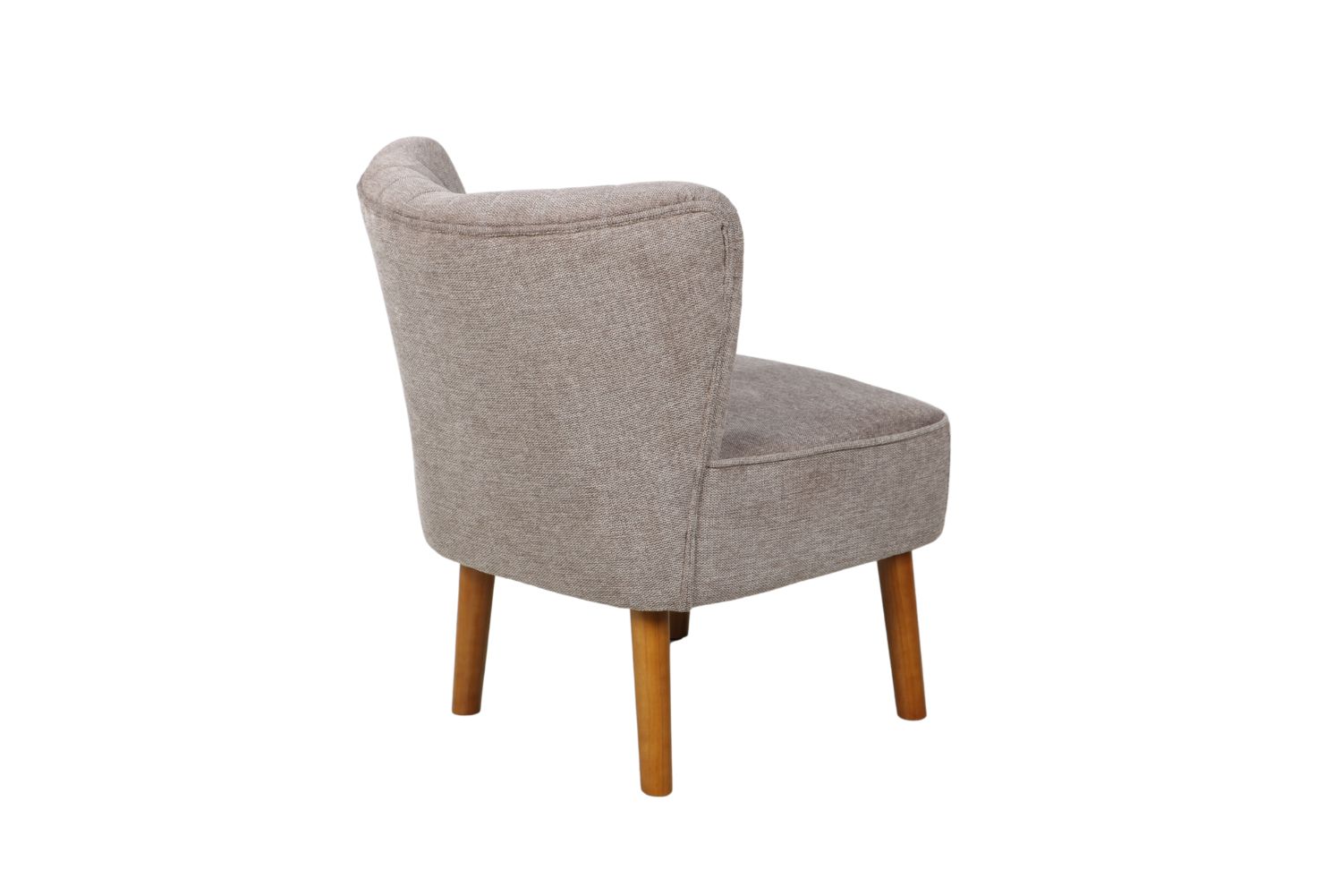 MARVEL Rubberwood Legs Accent Chair (Taupe)