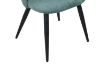 Picture of SOLIS Dining Chair with Black Metal Legs (Green) - Single