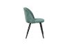 Picture of SOLIS Dining Chair with Black Metal Legs (Green) - 2 Chairs in 1 Carton