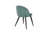 Picture of SOLIS Dining Chair with Black Metal Legs (Green) - 2 Chairs in 1 Carton