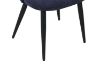 Picture of SOLIS Dining Chair with Black Metal Legs (Dark Blue)