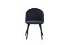 Picture of SOLIS Dining Chair with Black Metal Legs (Dark Blue) - Single