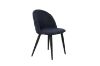 Picture of SOLIS Dining Chair with Black Metal Legs (Dark Blue) - 2 Chairs in 1 Carton