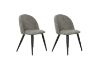 Picture of SOLIS Dining Chair with Black Metal Legs (Grey)