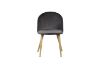 Picture of SOLIS Velvet Dining Chair with Wood Color Metal Legs (Grey)