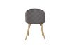 Picture of SOLIS Velvet Dining Chair with Wood Color Metal Legs (Grey)