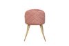 Picture of SOLIS Velvet Dining Chair with Wood Color Metal Legs (Rose Pink)