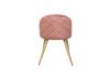 Picture of SOLIS Velvet Dining Chair with Wood Color Metal Legs (Rose Pink) - 2 Chairs in 1 Carton