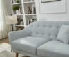Picture of LUNA Sofa with Pillows (Light Grey) - 3 Seater