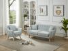 Picture of LUNA Sofa with Pillows (Light Grey) - 3+2+1 Sofa Set