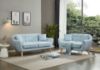 Picture of LUNA Sofa with Pillows (Light Blue) - 2 Seater