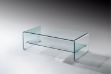 Picture of MURANO 120 Bent Glass Coffee Table with Shelf