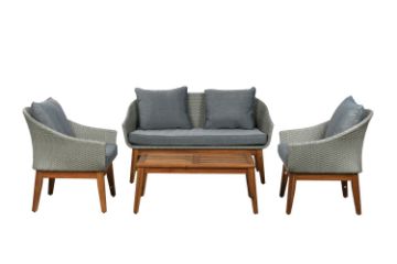 Picture of SALEM Acacia Wicker Outdoor Sofa Set