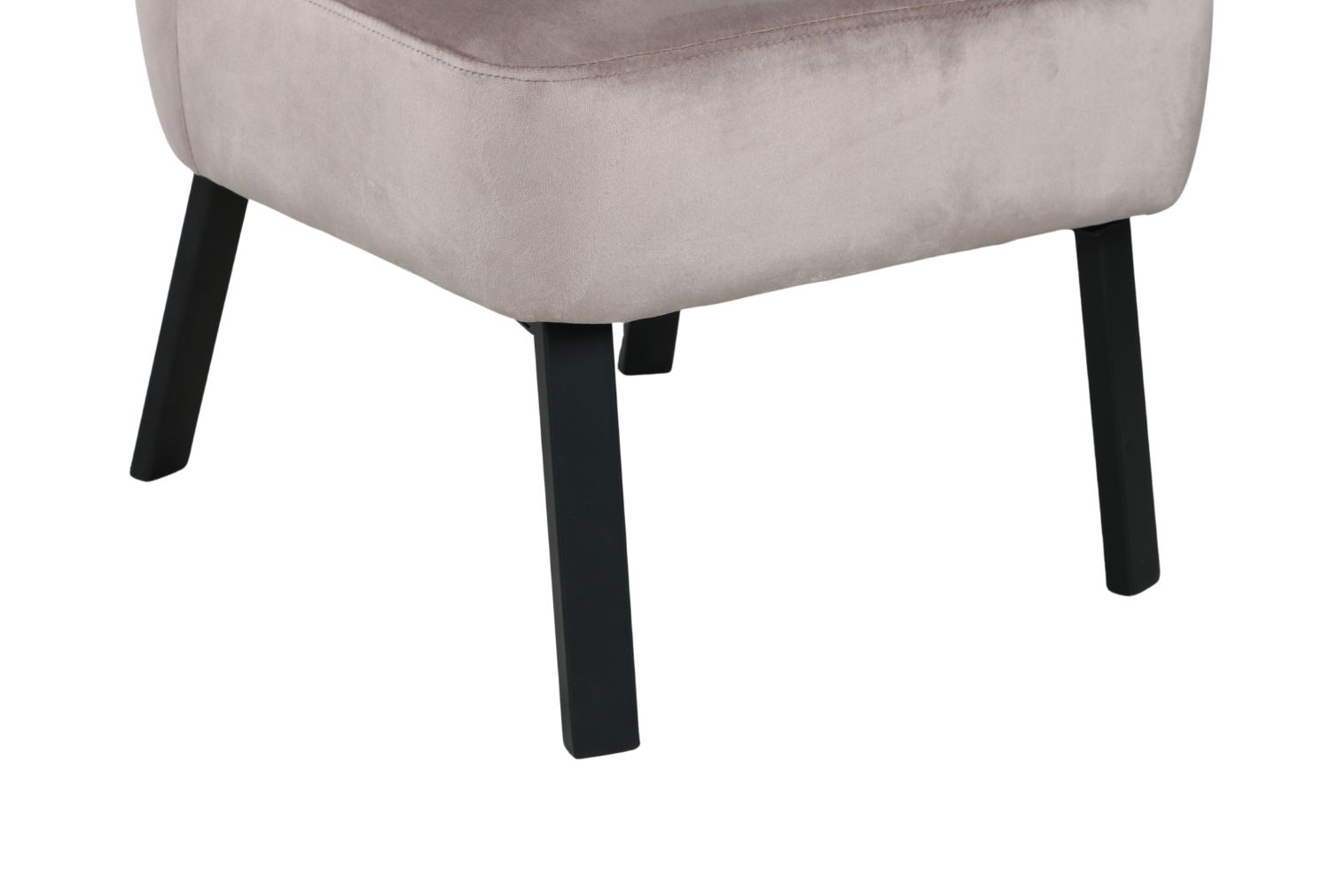 LANISTER Metal Legs Accent Chair (Greige)