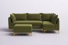 Picture of DIEGO Corner Sofa with Ottoman (Green)