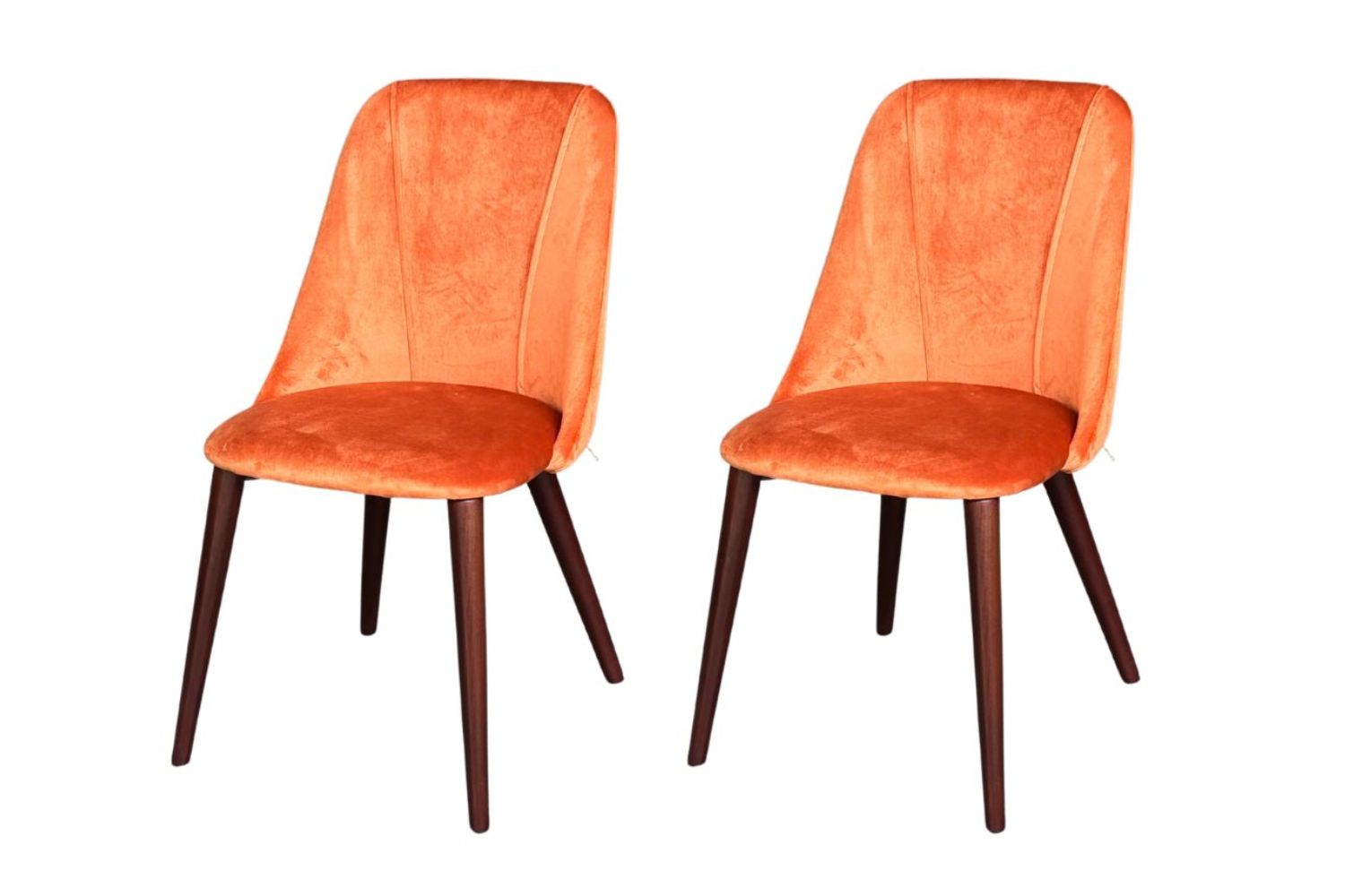 SOLACE Velvet Dining Chair (Orange)
