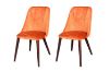 Picture of SOLACE Velvet Dining Chair (Orange)