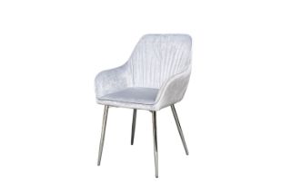 Picture of OPULENT Velvet Dining Chair (Silver) - Single