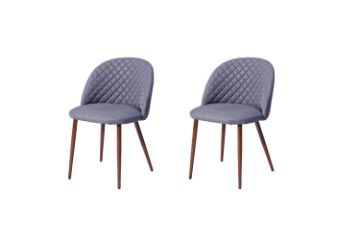 Picture of SVELTE Fabric Dining Chair (Grey) - 2 Chairs in 1 Carton