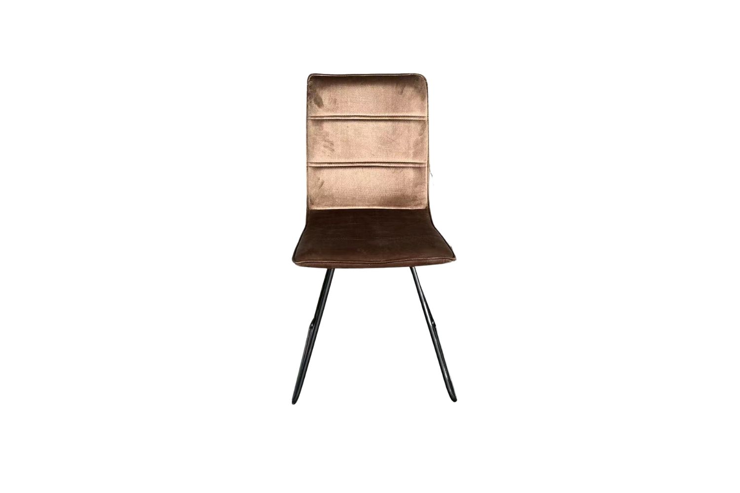 ZENITH Velvet High Back Dining Chair (Brown)