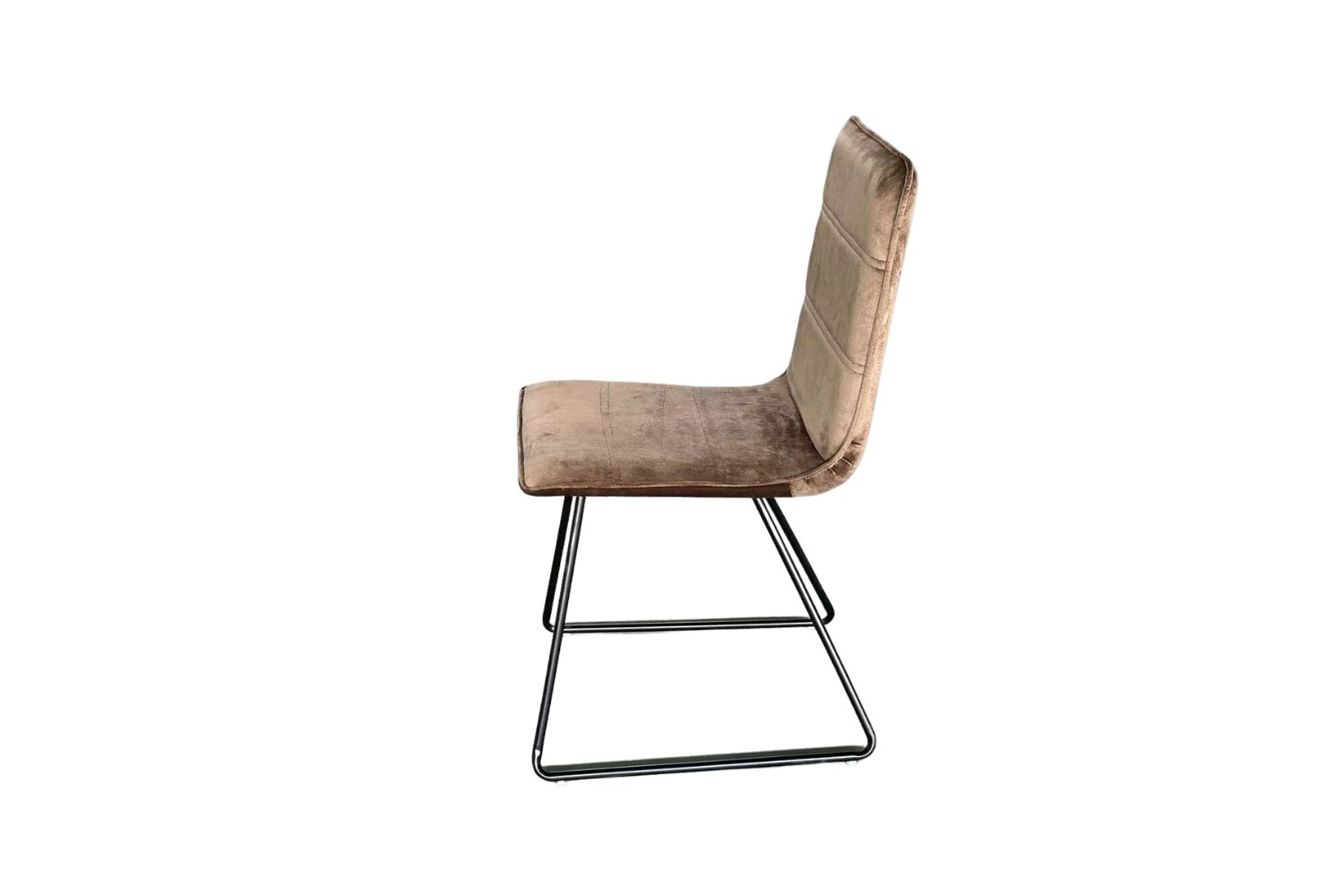 ZENITH Velvet High Back Dining Chair (Brown)