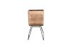 Picture of ZENITH Velvet High Back Dining Chair (Brown) - Single