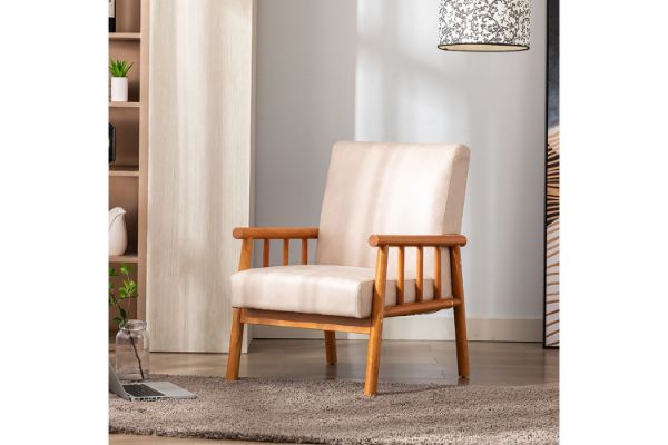 Picture of BARNHOUSE  Spotted Microfiber Armchair (Beige) 