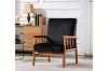 Picture of BARNHOUSE  Velvet Armchair (Black)