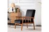 Picture of BARNHOUSE  Velvet Armchair (Black)