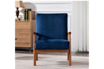 Picture of BARNHOUSE  Velvet Armchair (Blue)