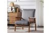 Picture of BARNHOUSE Velvet Armchair (Grey)