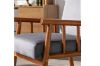 Picture of BARNHOUSE Velvet Armchair (Grey)
