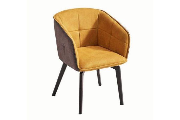 Picture of CRESTA Velvet Arm Chair (Yellow)