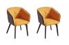 Picture of CRESTA Velvet Arm Chair (Yellow) - 2 Chairs in 1 Carton