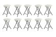 Picture of LUTI Folding Stool (White) - 10 Stools in 1 Carton