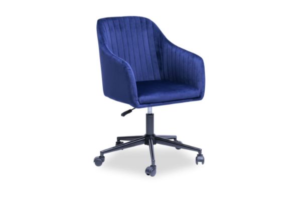 Picture of MECOR Velvet Home Office Chair (Blue)