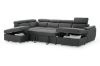 Picture of NOAH Sectional Pull Out Sofa bed (Dark Grey) - Chaise Facing Left