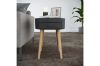 Picture of JAMES D39 1-Drawer Round Side Table (Black)