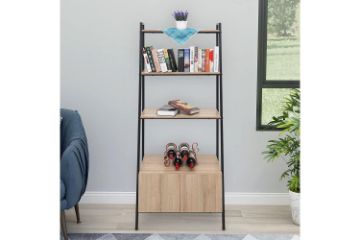 Picture of NOAH 183cmx71cm 4 -Tier Ladder Shelf with Cabinet
