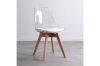 Picture of EFRON Dining Chair with White  Cushion (Clear)