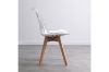 Picture of EFRON Dining Chair with White  Cushion (Clear) - Single